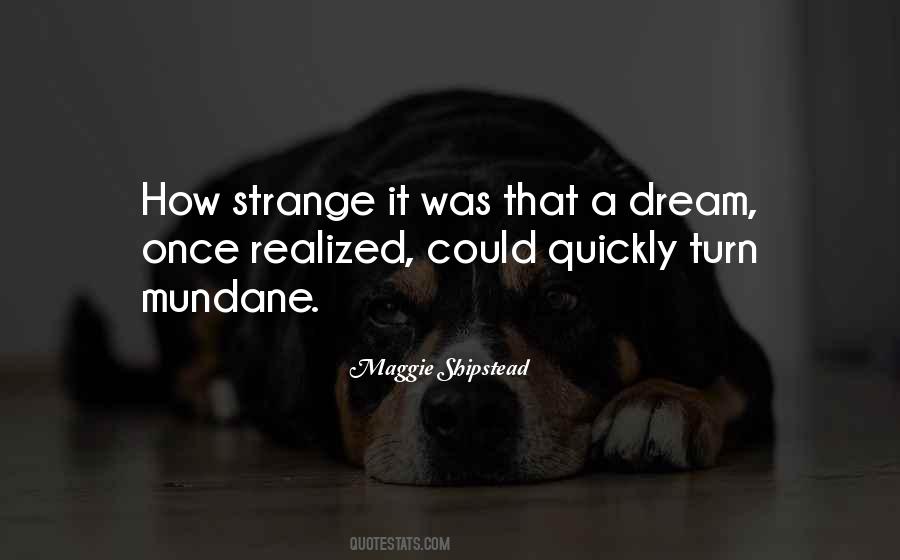 Strange Dream Quotes #1564819