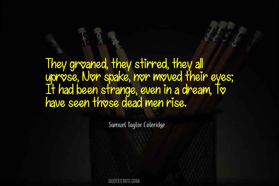 Strange Dream Quotes #1697890