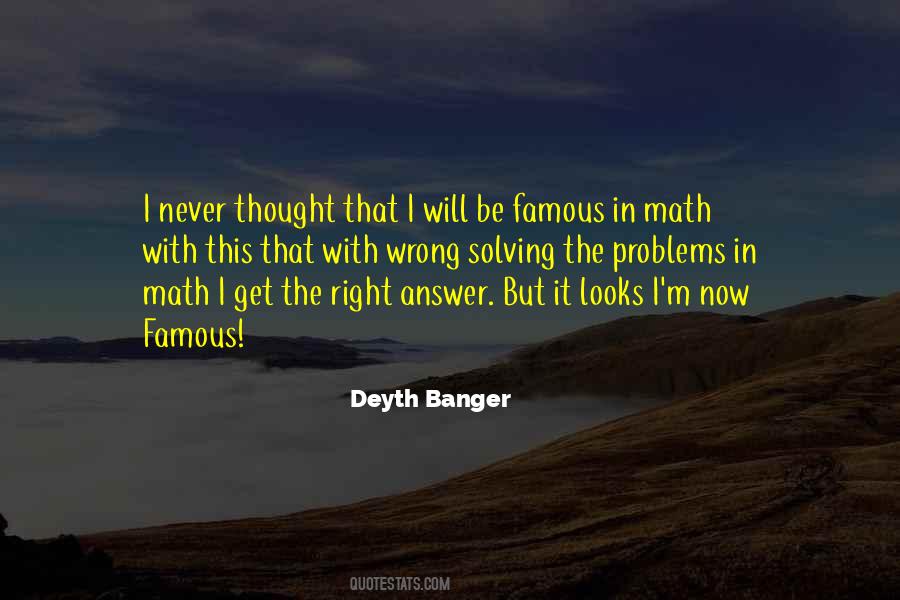 Quotes About Solving Math Problems #1311193