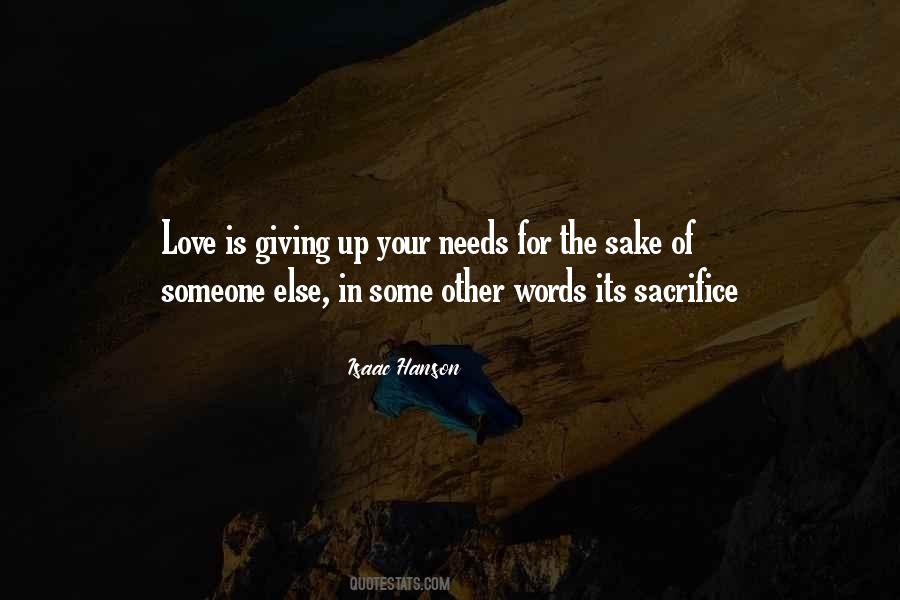Quotes About Sacrifice Love #272710