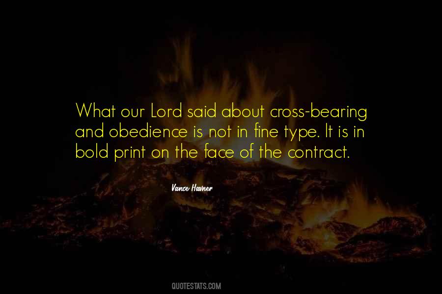 Quotes About Bearing Our Cross #781064