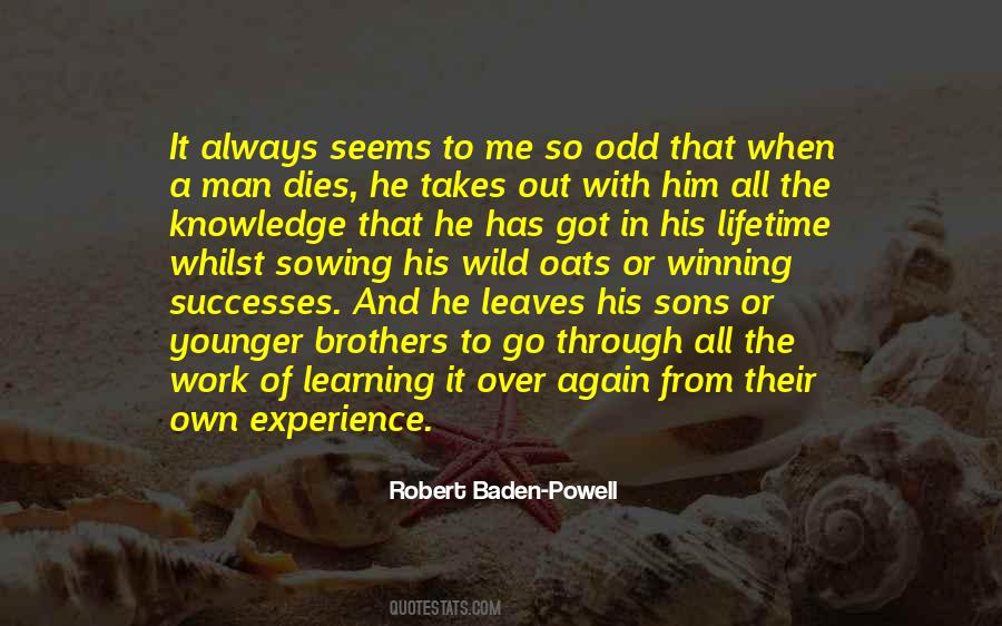 Quotes About Learning From Experience #1608341