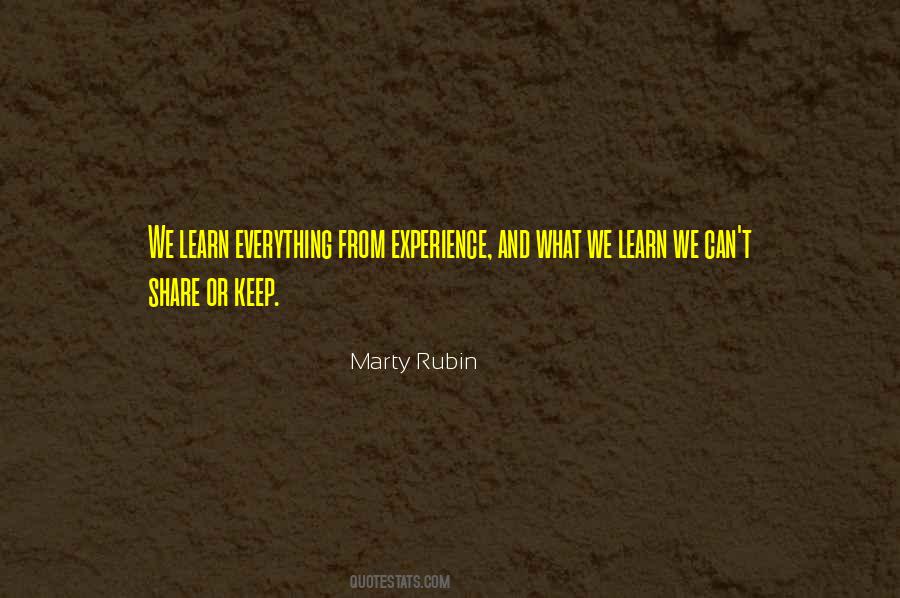 Quotes About Learning From Experience #779499