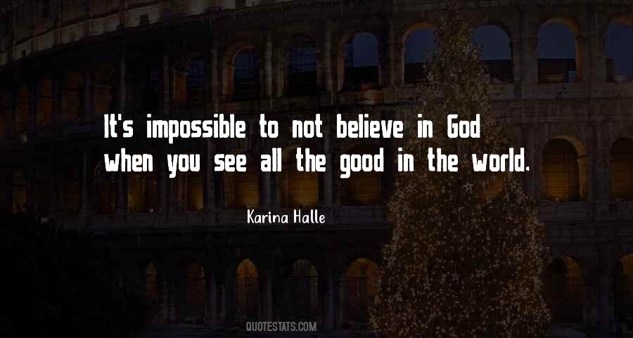 Quotes About Not Believe In God #1412035