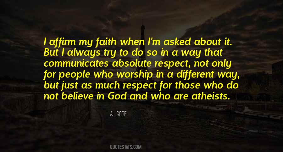 Quotes About Not Believe In God #1493744