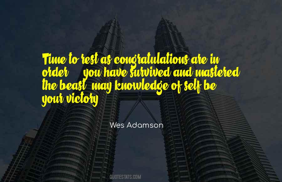 Quotes About Self Congratulations #1408367