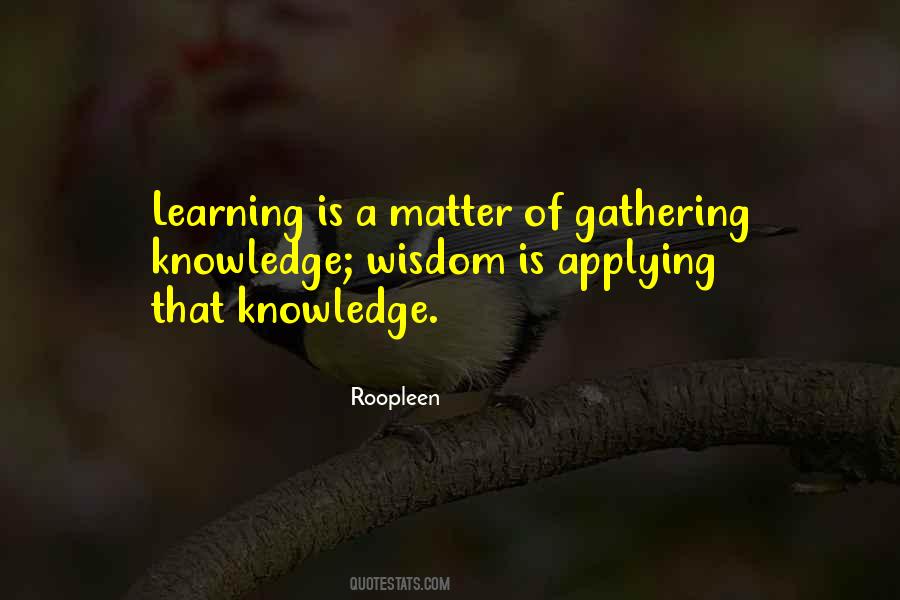 Quotes About Applying Knowledge #1528105
