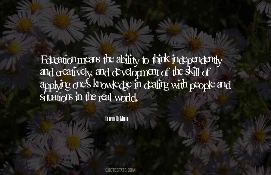 Quotes About Applying Knowledge #1690822