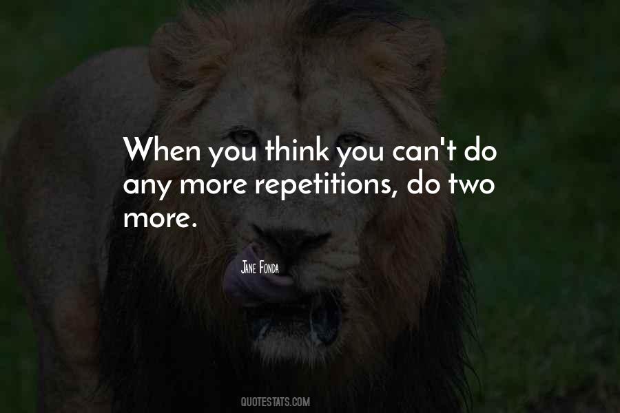 Quotes About Repetitions #296656