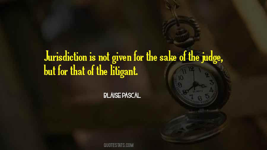 Quotes About Jurisdiction #473816