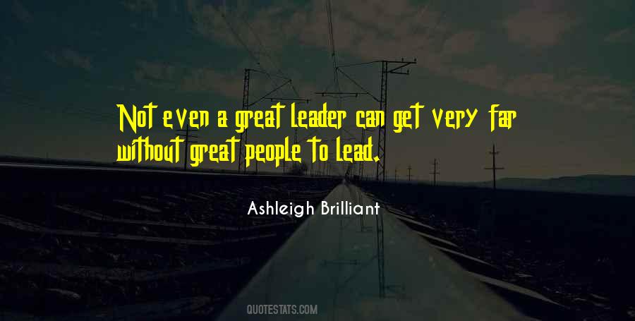 Great Leader Quotes #820347