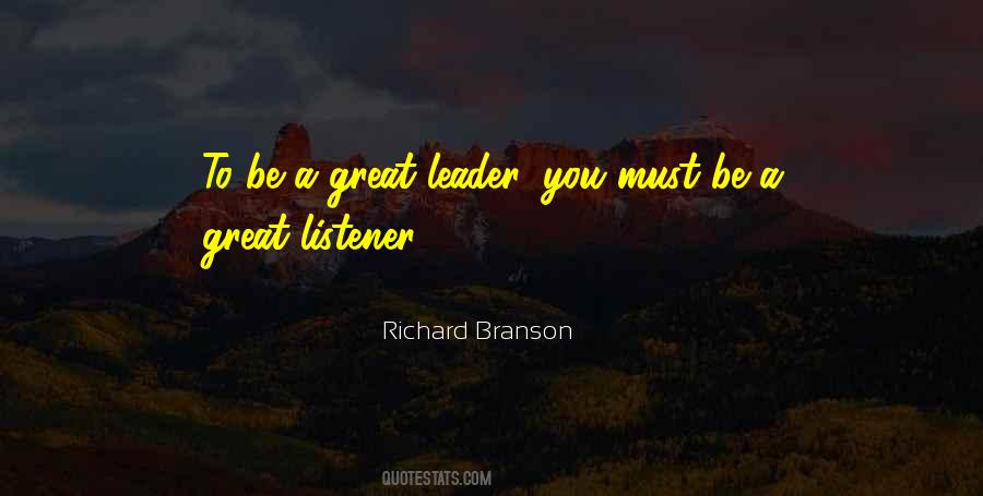 Great Leader Quotes #851201