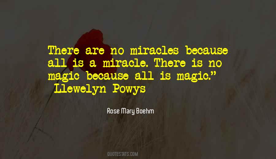 Quotes About Miracles And Magic #1526008