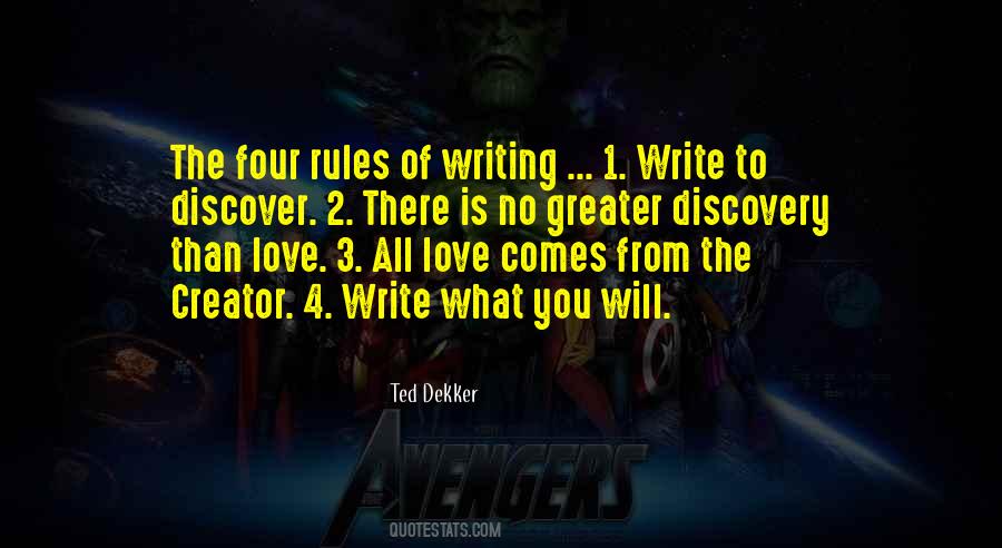 Rules Of Writing Quotes #168375