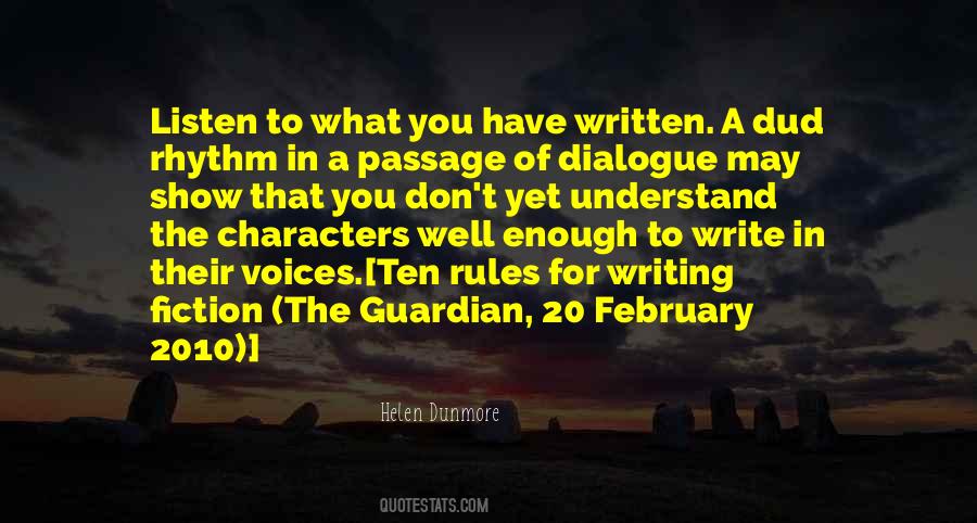 Rules Of Writing Quotes #193569