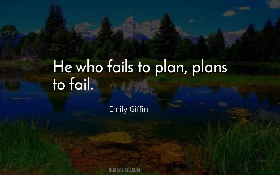 Plan To Fail Quotes #903743