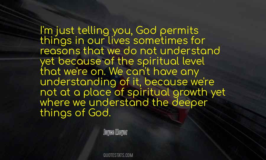 Quotes About Not Understanding God #1425213