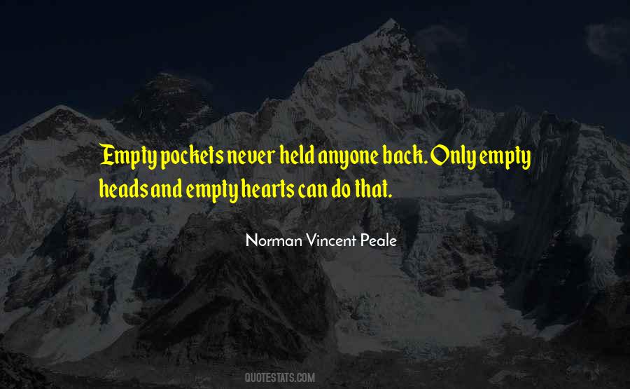 Quotes About Empty Pockets #1165429