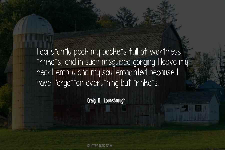 Quotes About Empty Pockets #226820