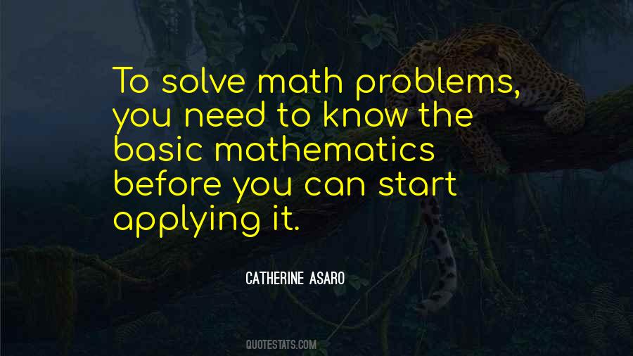 Solve Math Quotes #451743
