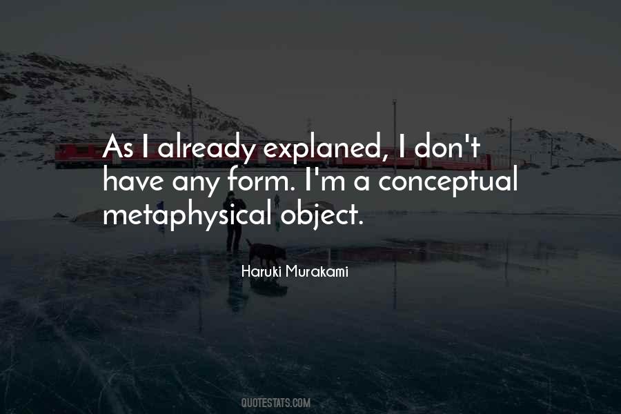 Quotes About Metaphysical #1289075