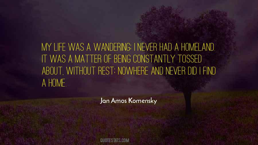 Wandering Life Quotes #416105