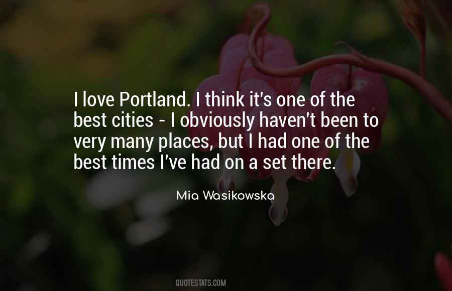 Quotes About Portland #698551