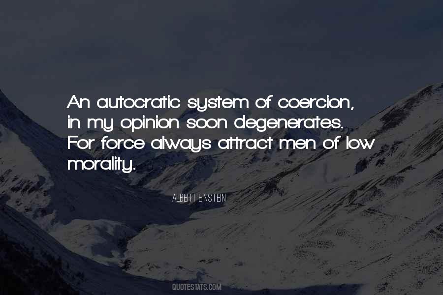 Quotes About Coercion #366560