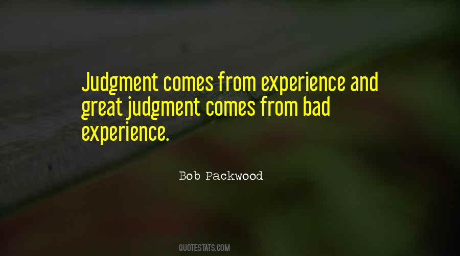 Quotes About Experience #1870835