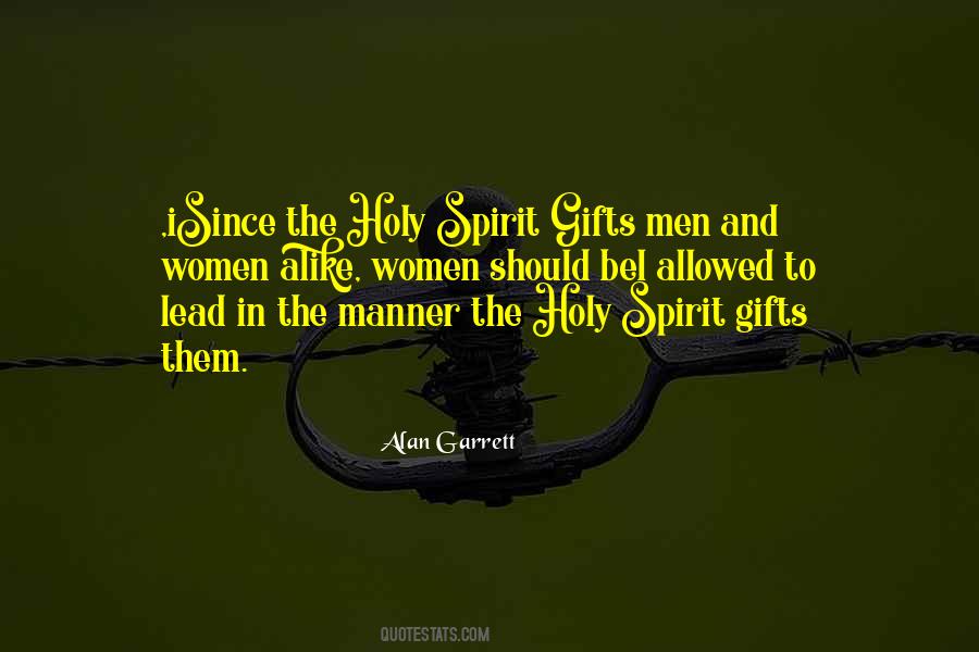 Quotes About Gifts Of The Holy Spirit #1198726