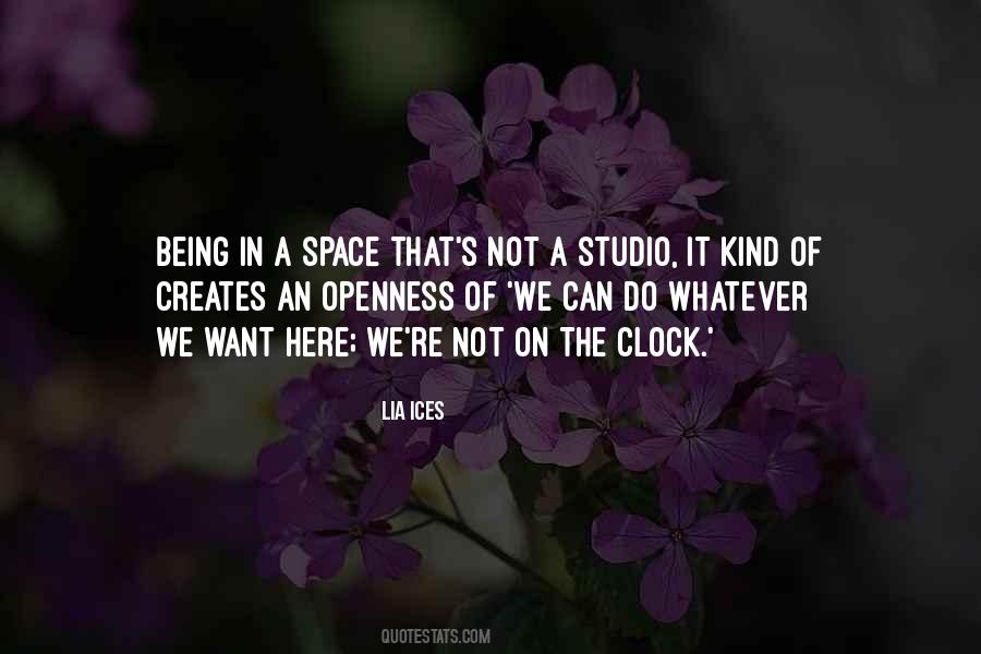 Quotes About Studio Space #1057979