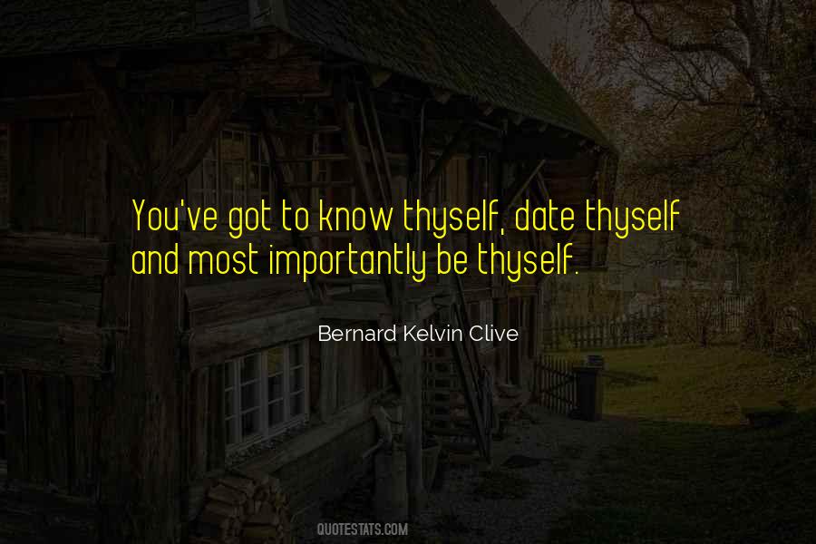 Quotes About Thyself #1028349