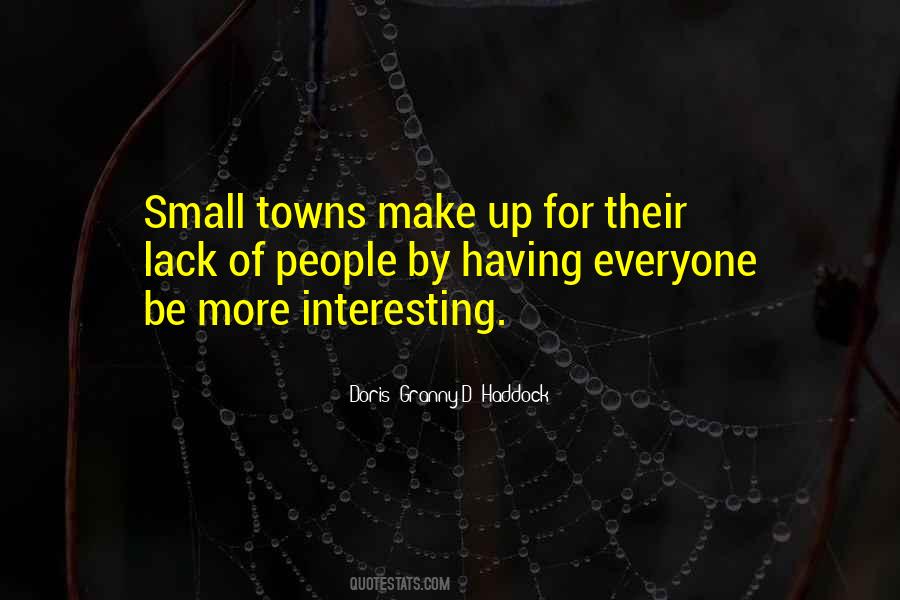 Quotes About Small Towns #110795