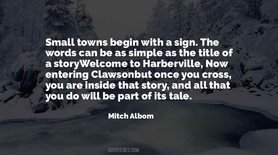 Quotes About Small Towns #1480750