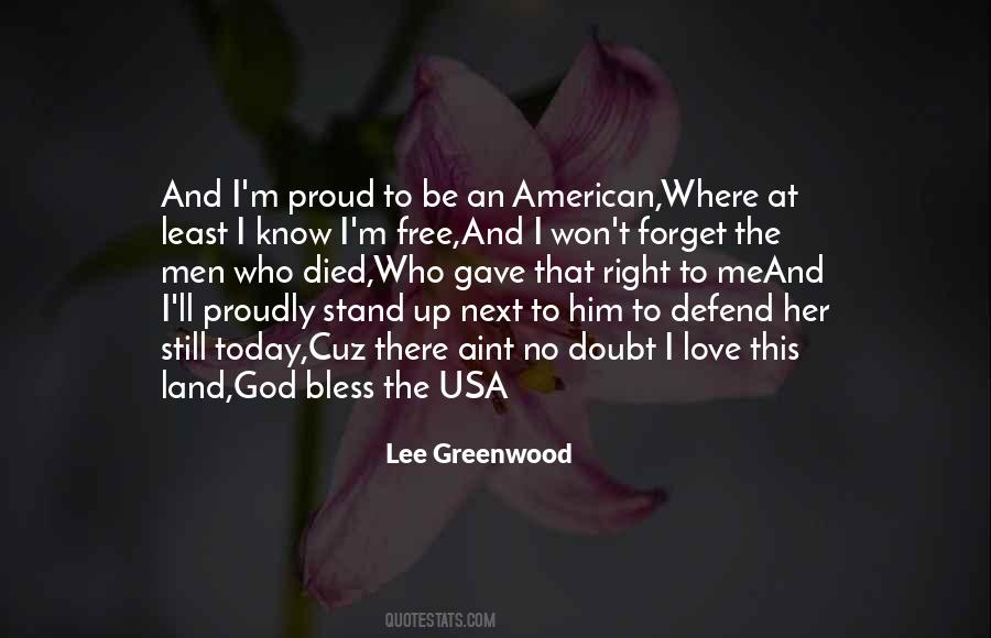 Proud American Quotes #729518