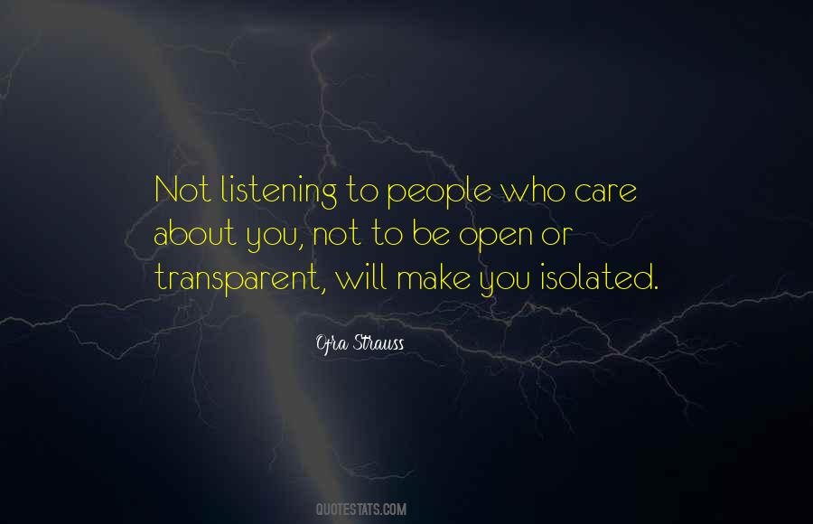 Not Listening To People Quotes #1215415
