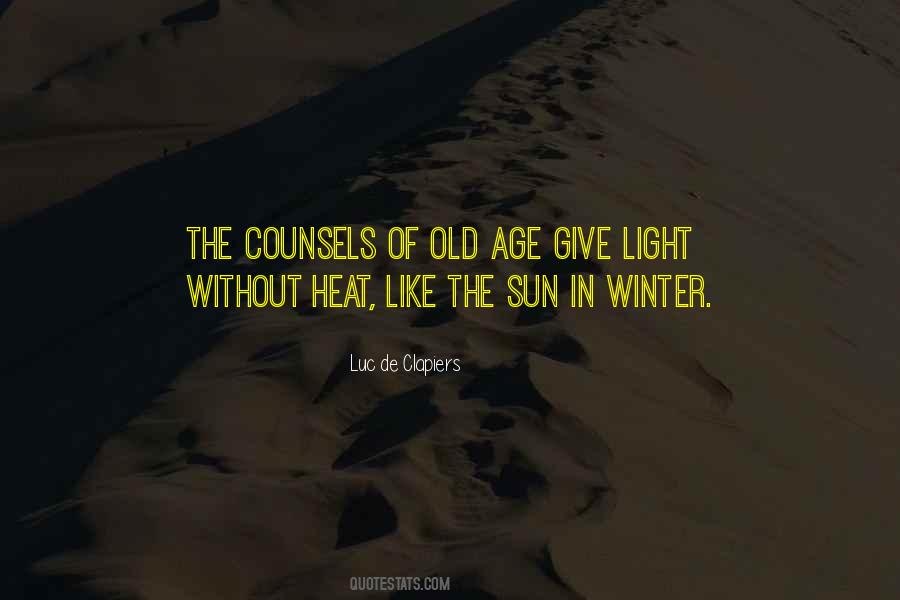 Quotes About Winter Sun #660116