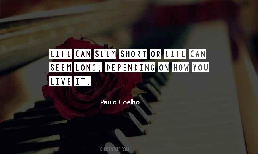 Short Live Life Quotes #745401