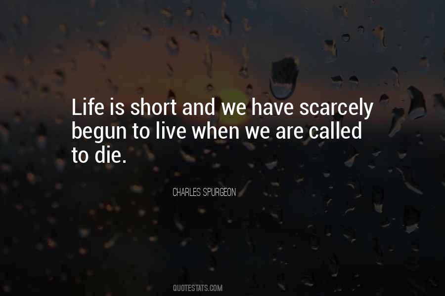 Short Live Life Quotes #838887