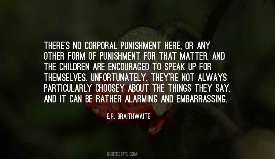 Quotes About Corporal Punishment #1017213