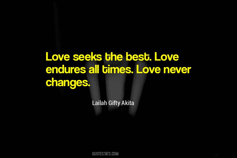 Quotes About Love Never Changes #138547
