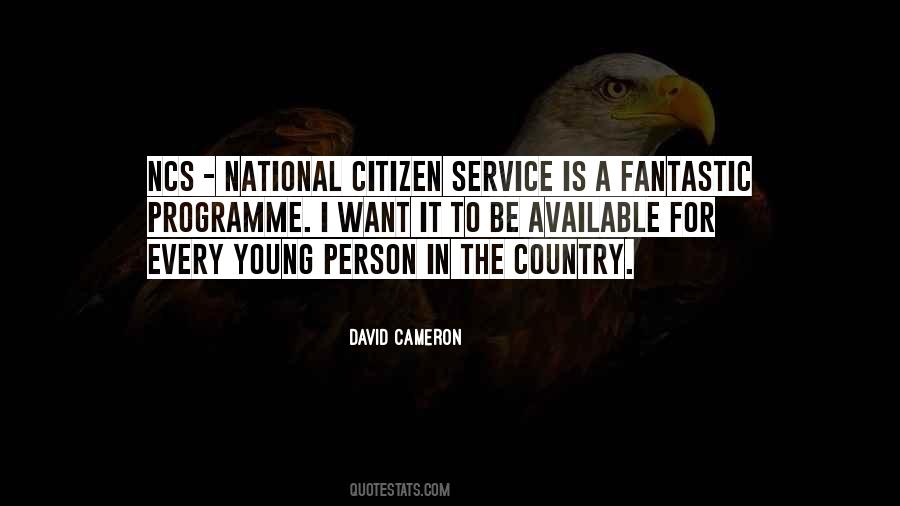 Quotes About National Service #481045