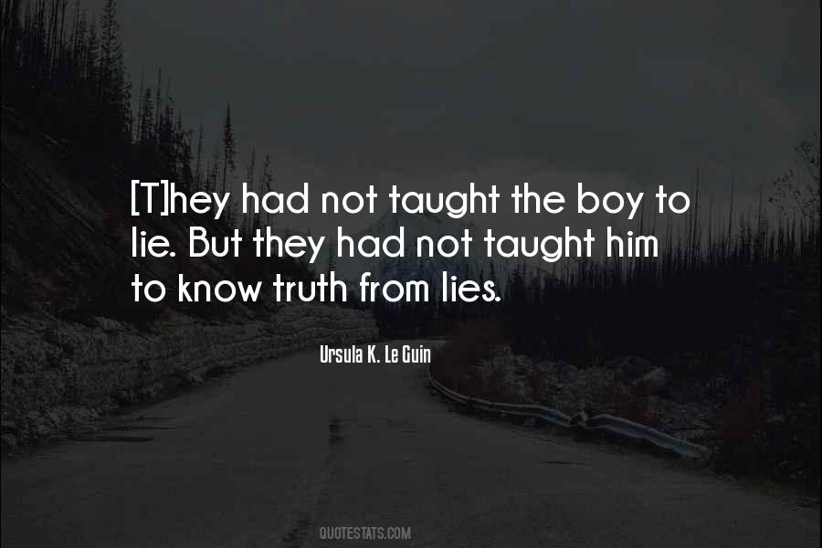 Quotes About Lying When You Know The Truth #185536