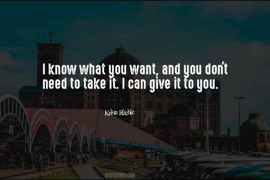 Quotes About Know What You Want #1263804