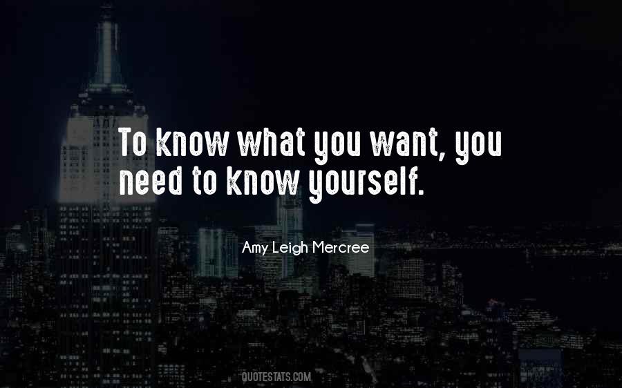 Quotes About Know What You Want #1566260