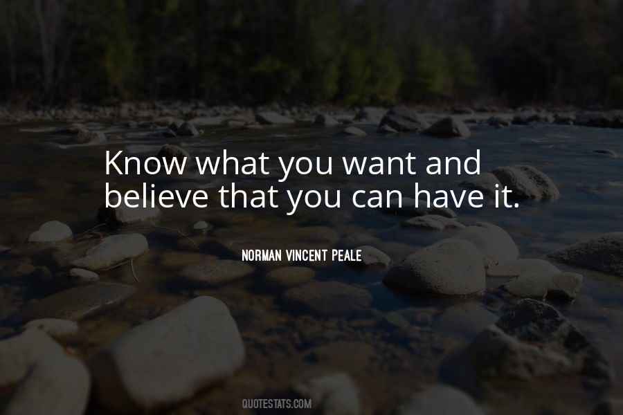 Quotes About Know What You Want #250146