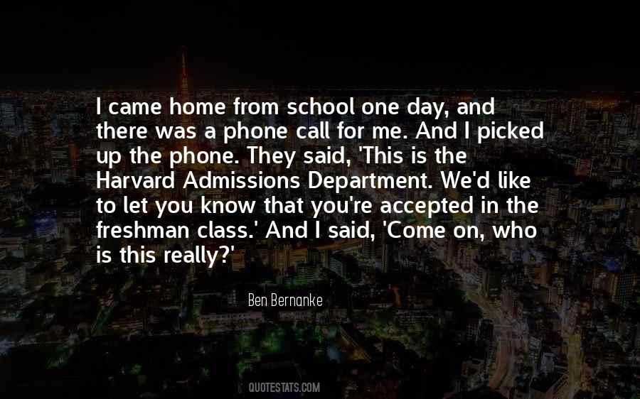 Quotes About Admissions #657717