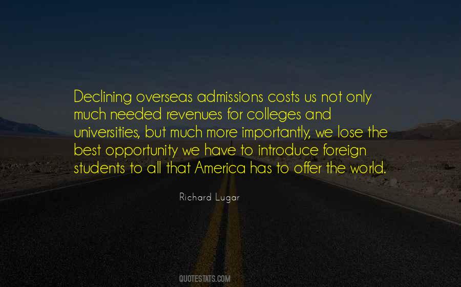 Quotes About Admissions #690122