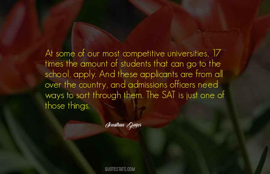 Quotes About Admissions #850548