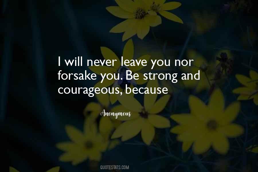 Quotes About I Will Never Leave You #251538